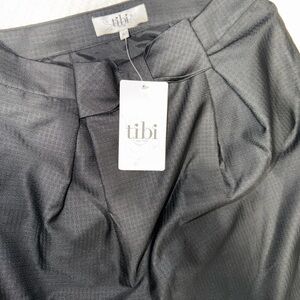 Tibi Black Textured Skirt with bow NWT Size 6